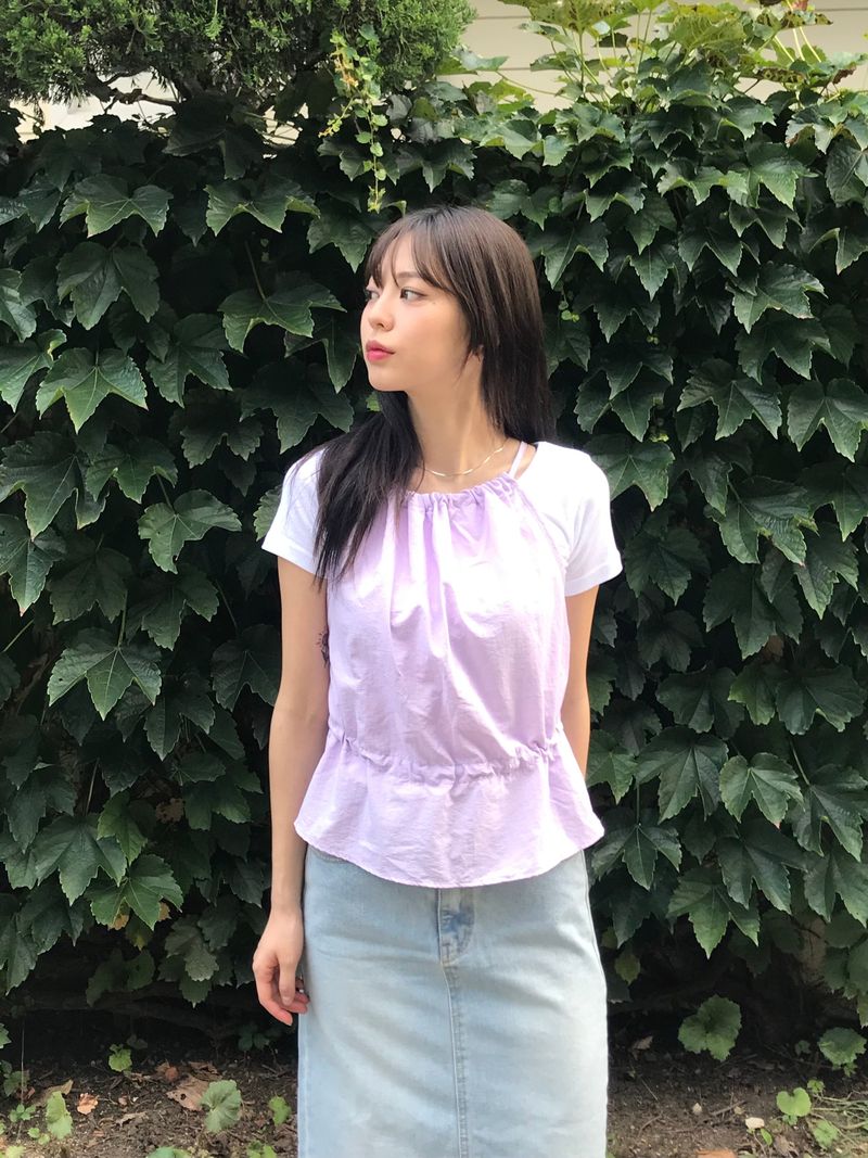 Arco iris（アルコイリス）の「Liso shirring blouse（Tops）」