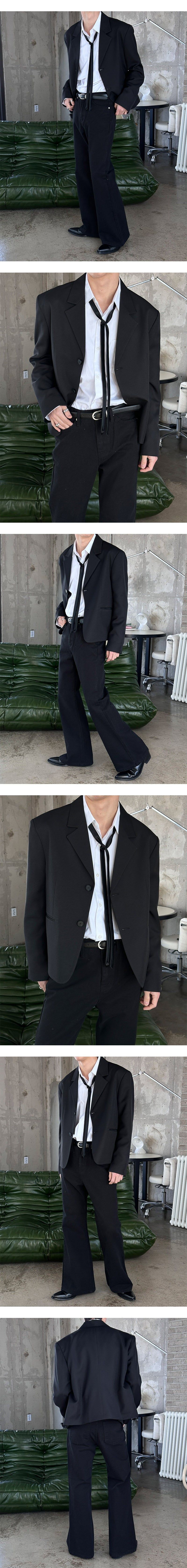 [S/S] Minimal crop blazer(2color)