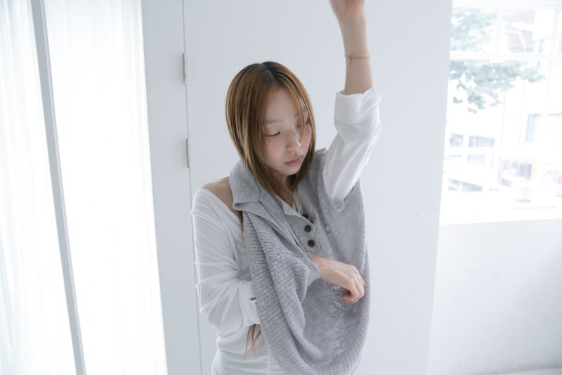 button knit sleeveless top(3colors)