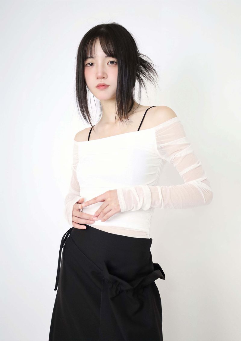 Wrinkle Layered Skirt