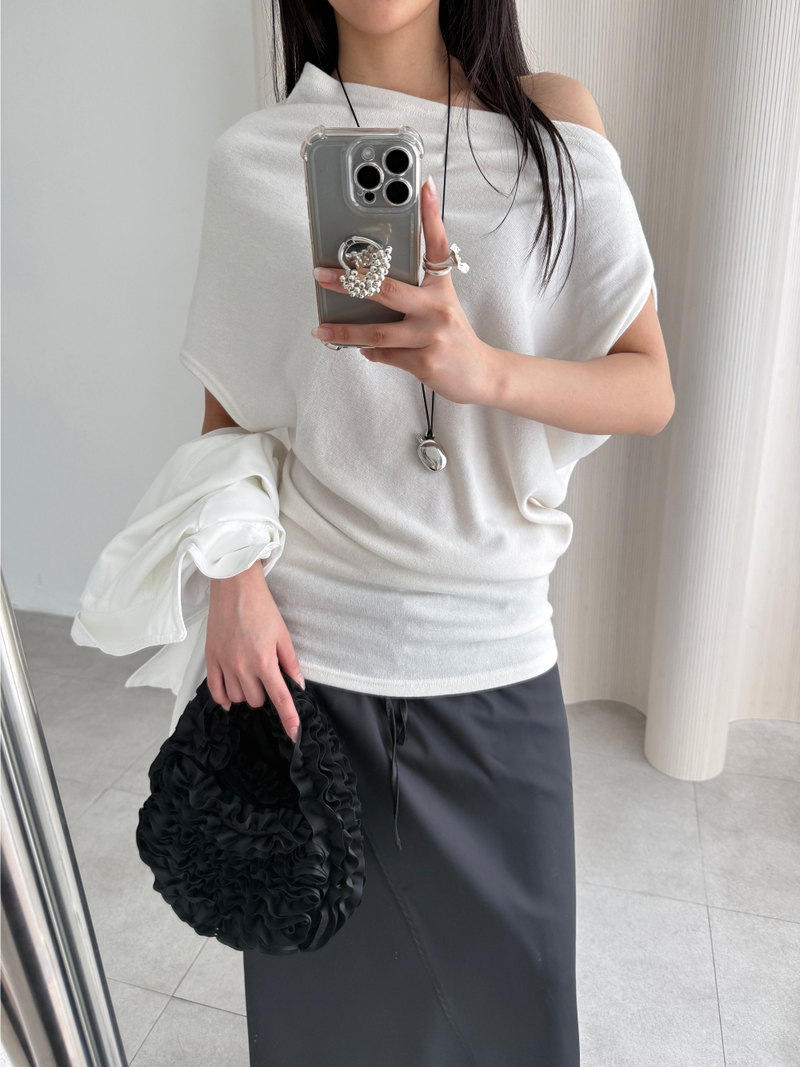 tulip satin skirts (3color)
