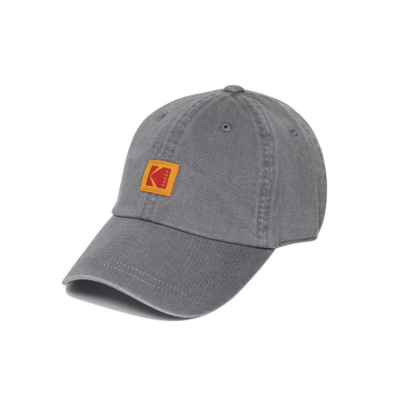 KODAK（コダック）の「Relaxed Fit Square Logo Ball Cap【GREY】（Hats）」