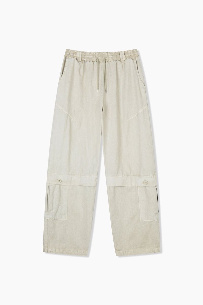 Ash pigment vintage cargo pants