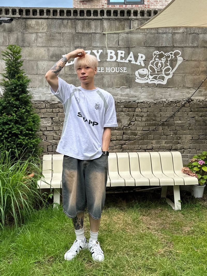 UNAIDUN(アネイダン)の「Dying Washing Denim Half Pants(Pants)」