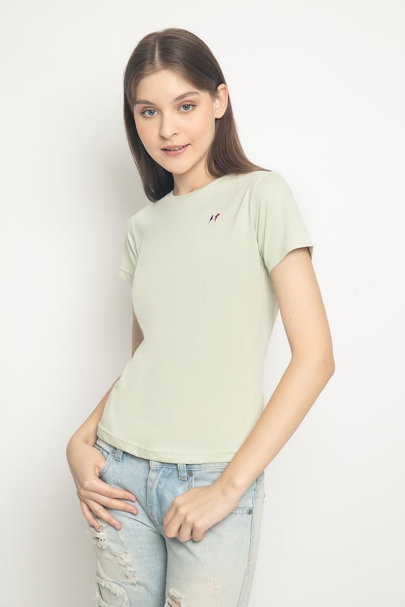 Mon Akita(モンアキタ)の「MON AKITA - Flo Women T-shirt Green(Tops)」