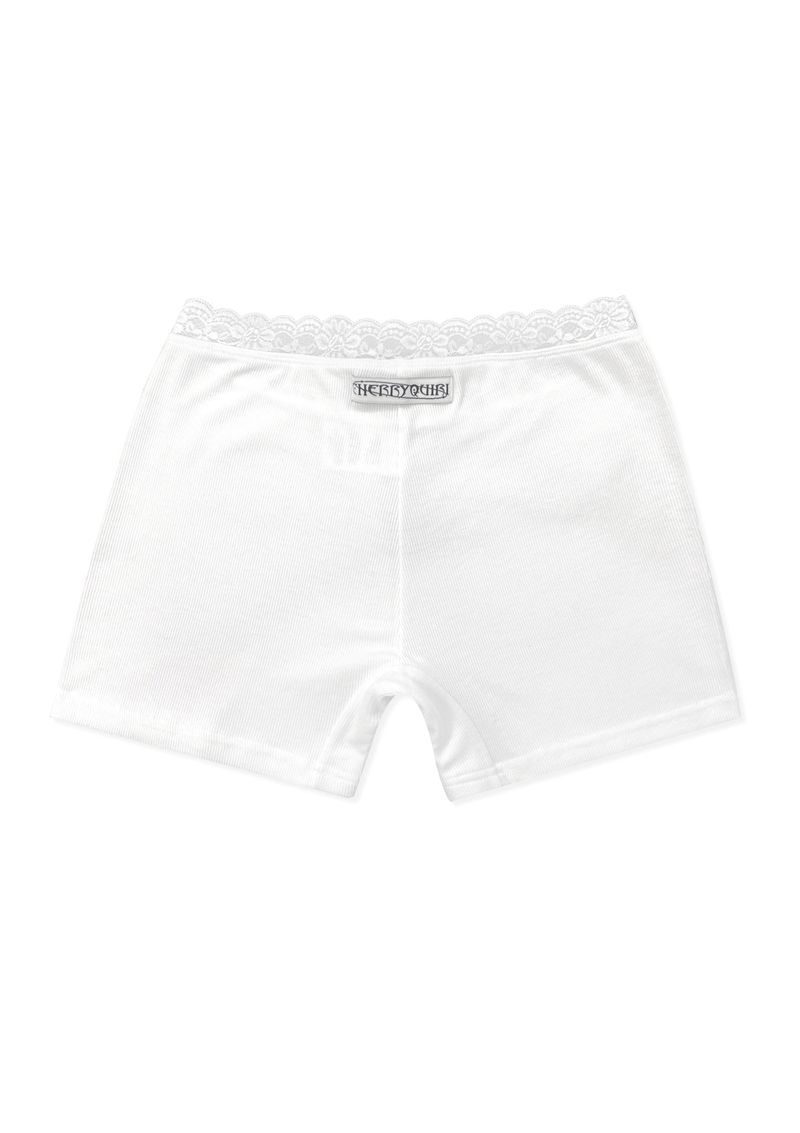 lace layered inner pt - white