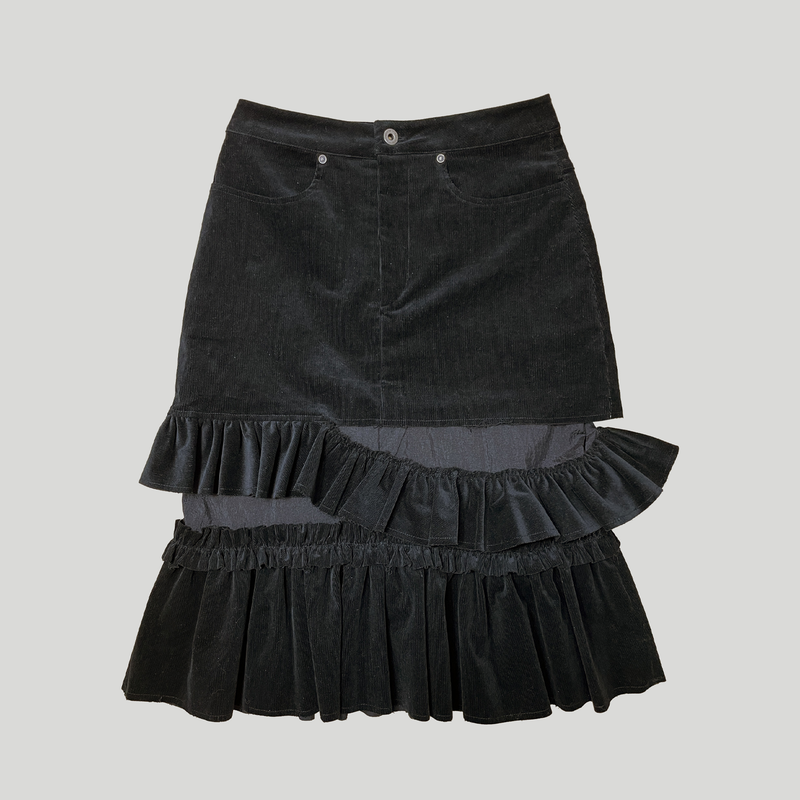 FRILL MIDI SKIRT