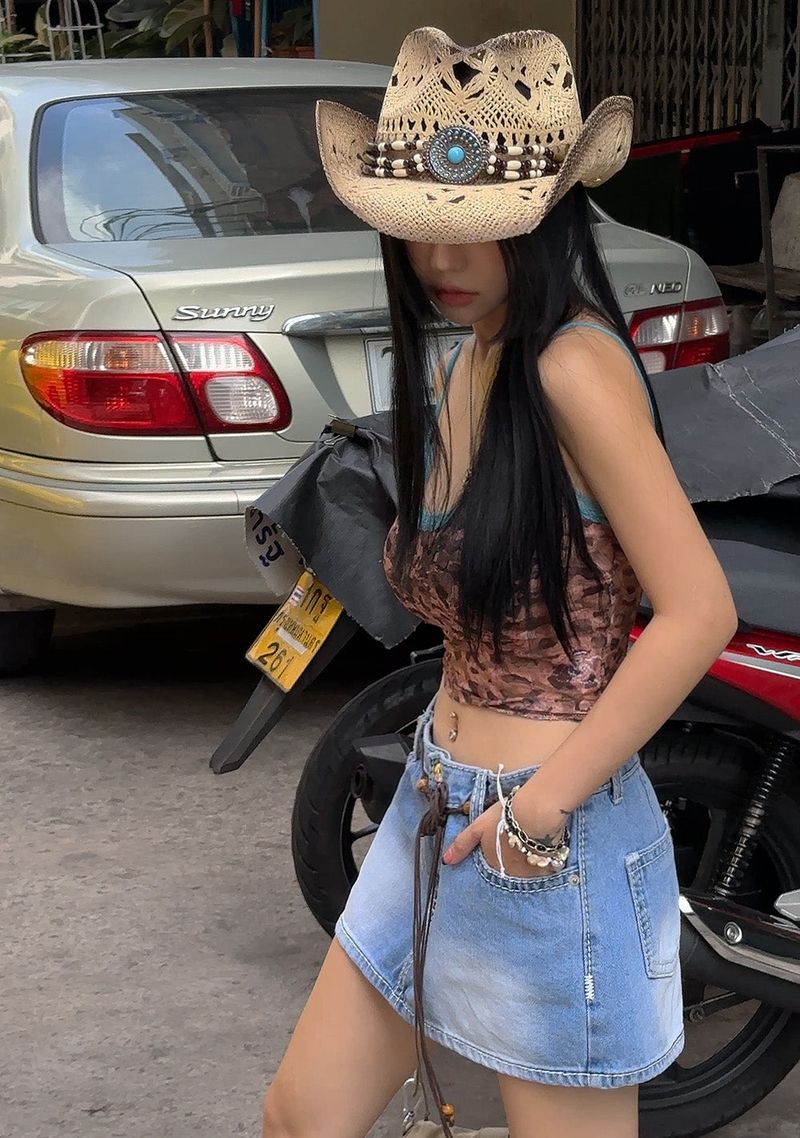 Ethnic Ratan Cowboy Fedora