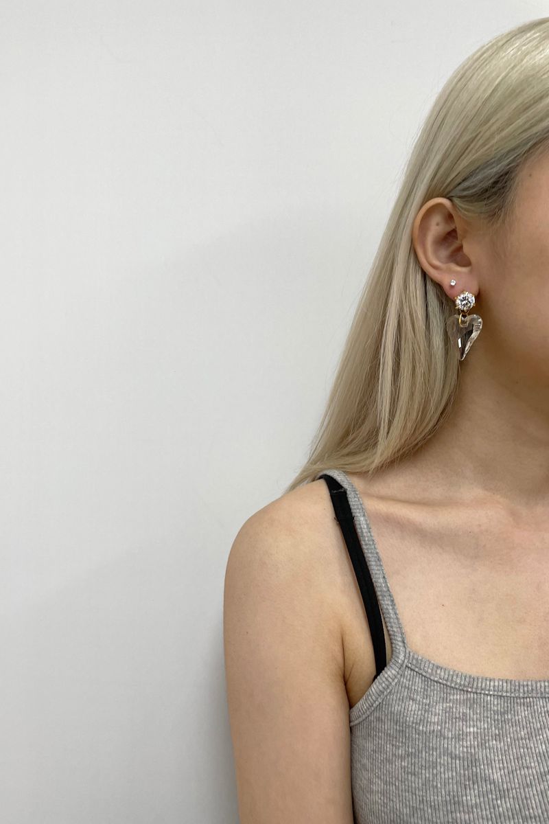 no.21 earring gold