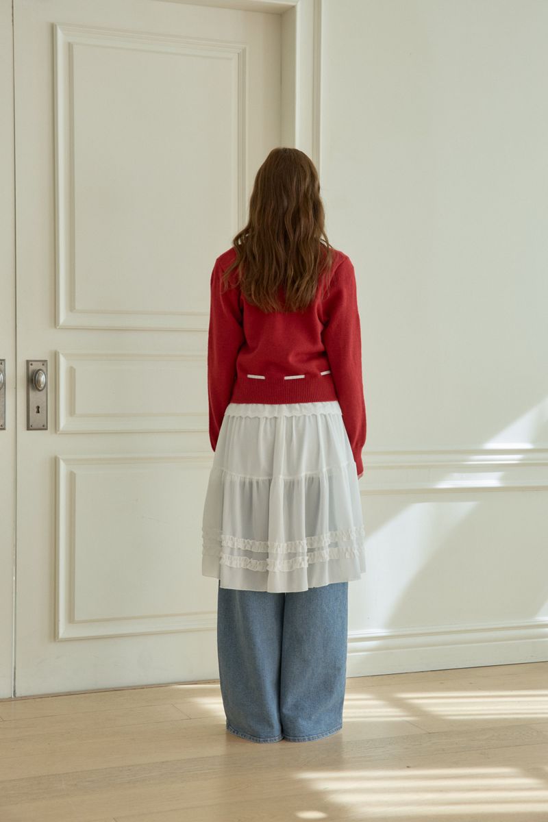 BLOOMING LACE KNIT CARDIGAN