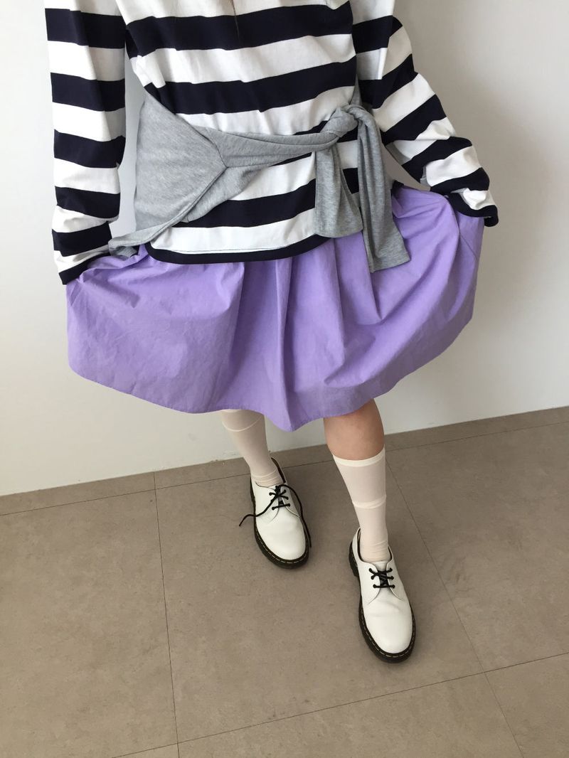ペールブルームミディスカート (3color)