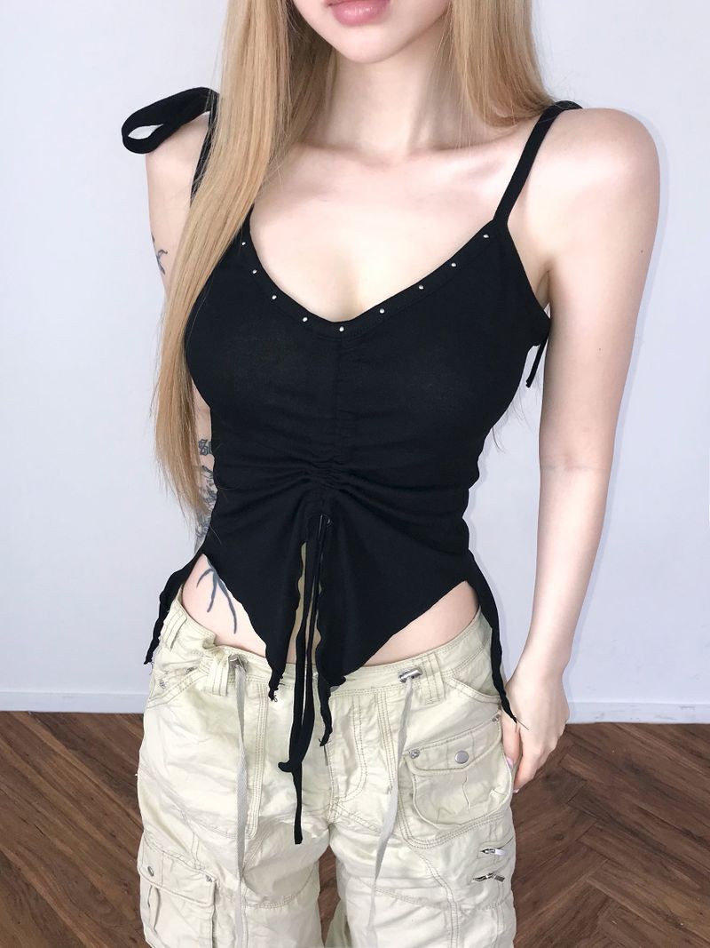 mini shirring stud top(3 color)