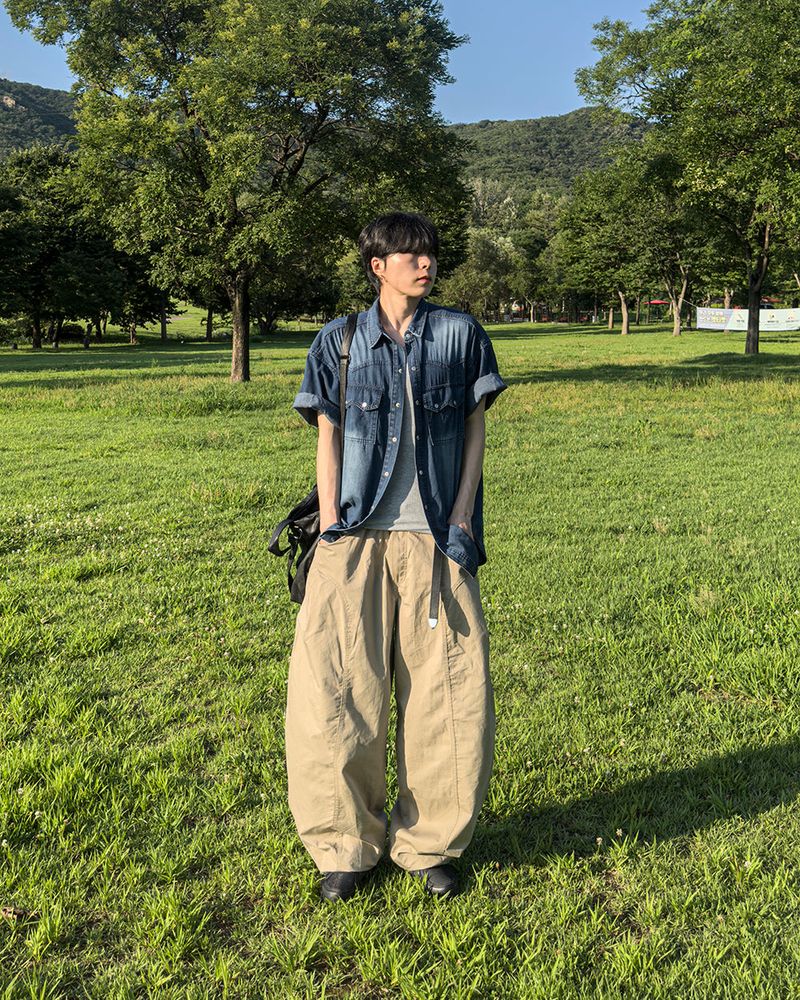 Traillin Cotton Seam One-Tuck Pants