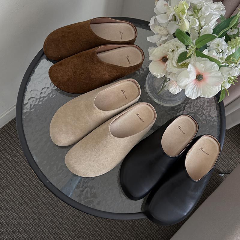 ASCLO Retro Mule Slippers (3color)