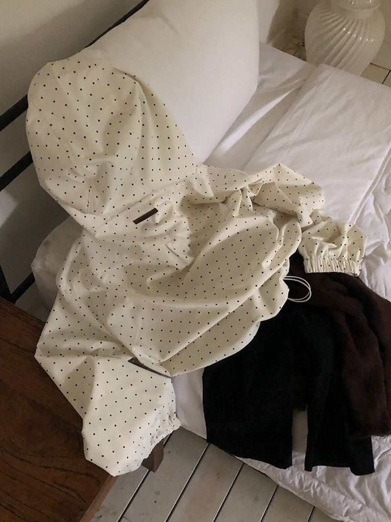 Milly Dot Hooded Windbreaker