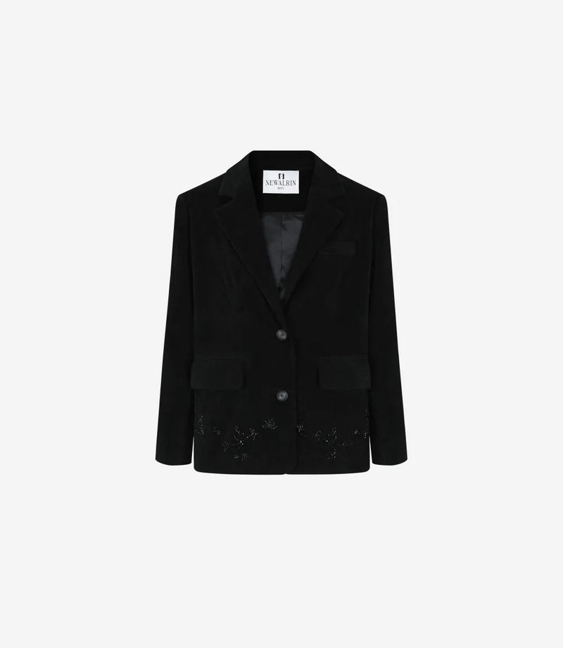 Flower Beaded Classic Jacket