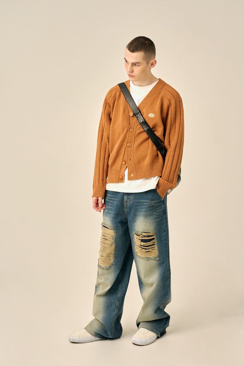 DAMAGE POINT WASHED DENIM