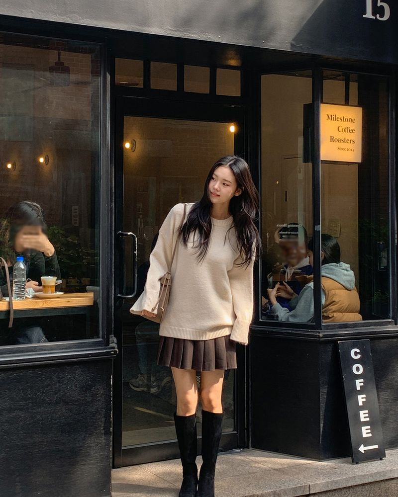 Tena pleated mini skirt (with inner pants)
