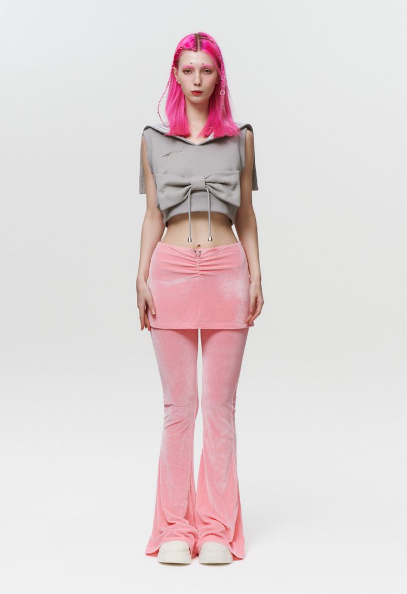 PIERCING SKIRT PANTS (PINK)