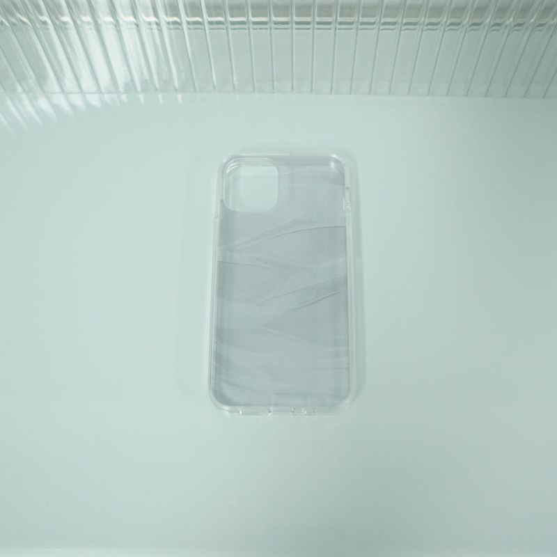 [MADE] see through jelly hard phone case (white)