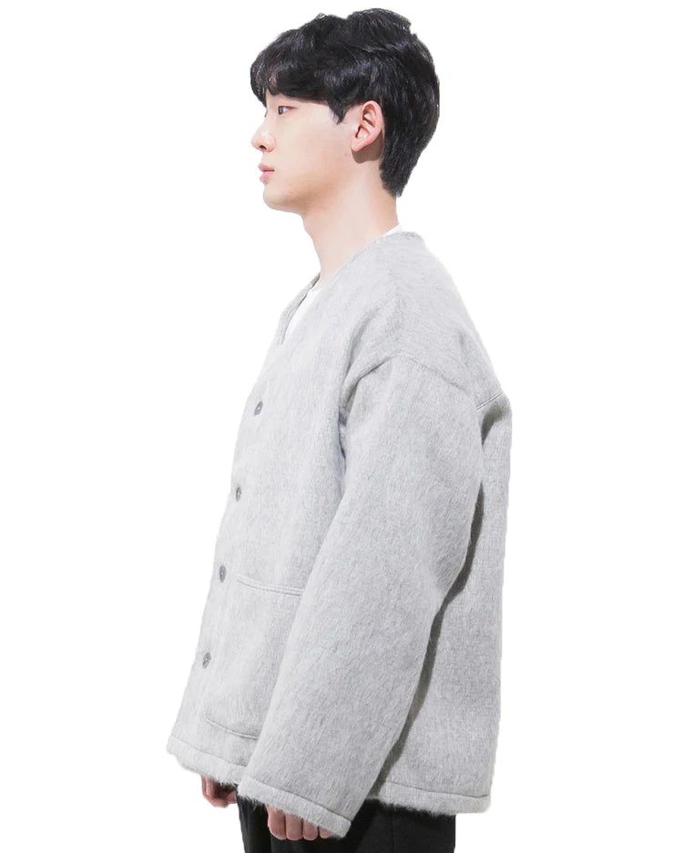 モヘアカーディガンジャケット-GRAY (送料込)- WooStore