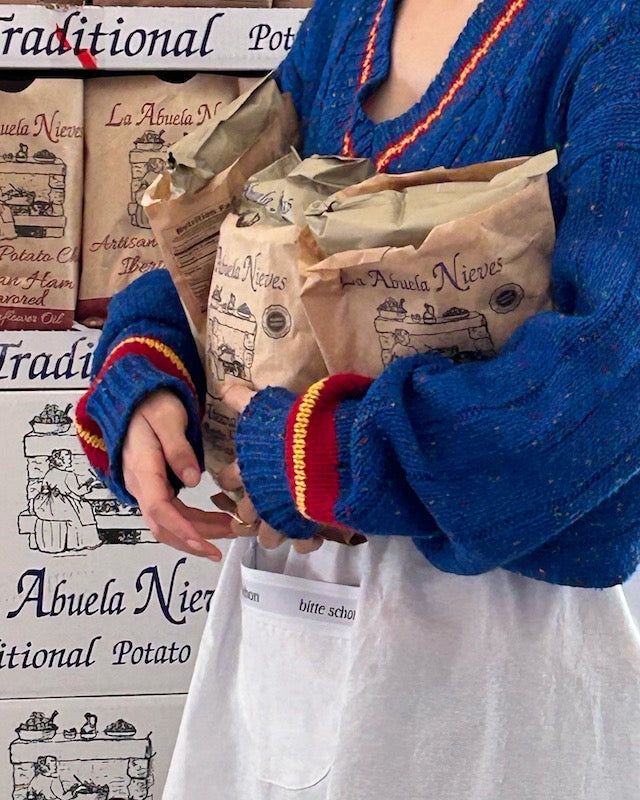 bitteschon band-waist apron