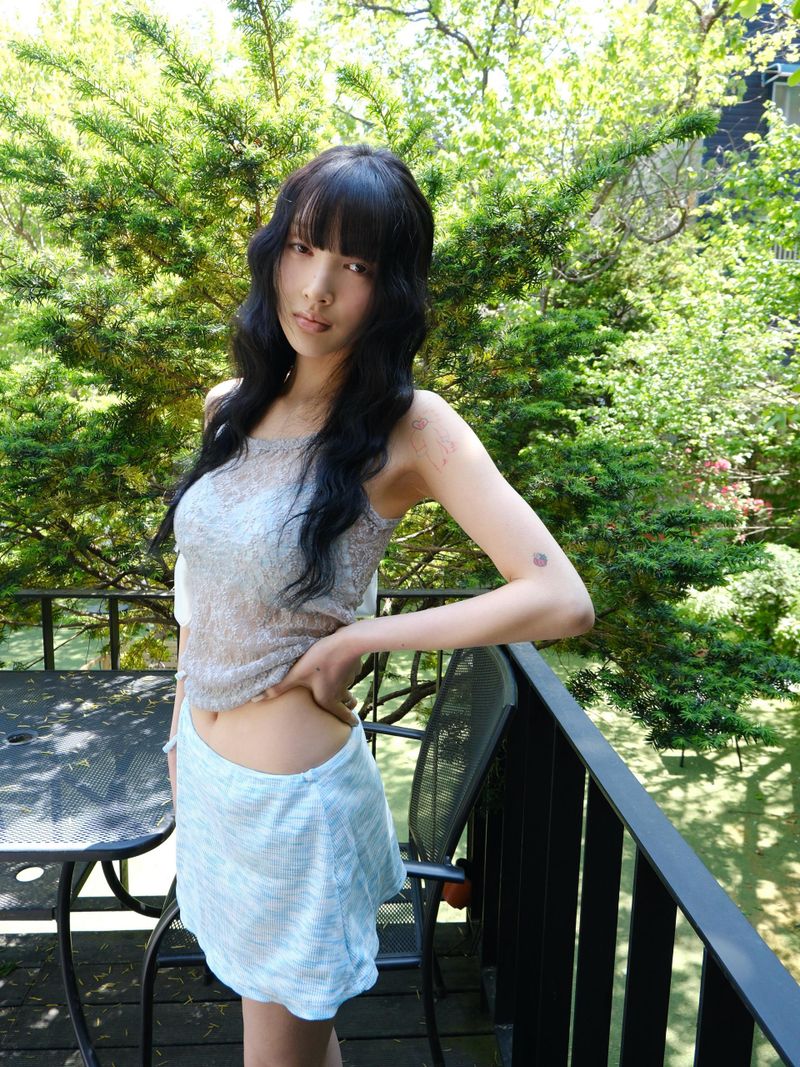 レース シースルー スリーブレス