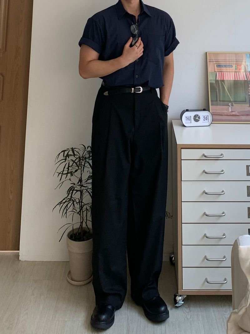 Levan Stripe Wide Slacks