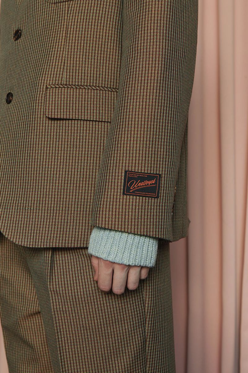 SYMBOL CHECK JACKET / BROWN&GREEN