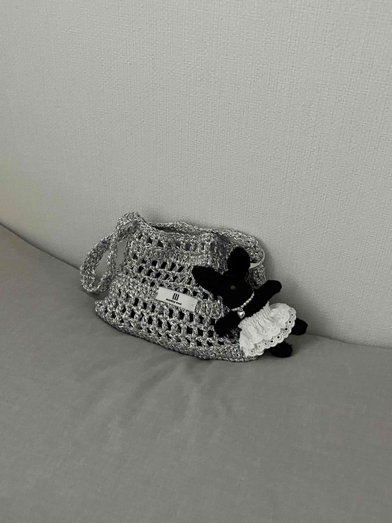 silver net bag