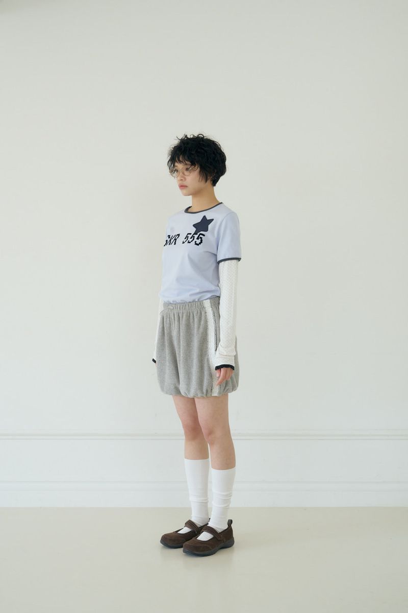 VANILLA TERRY PUMPKIN PANTS (GREY)