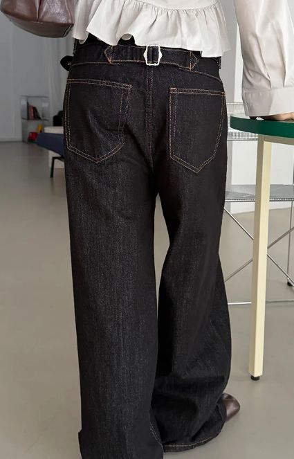 CINCH-BACK WIDE DENIM