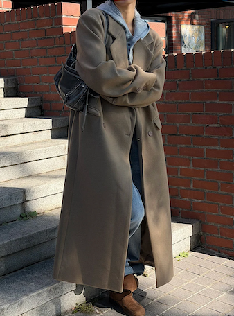 [Unisex] Max double long coat(2color)