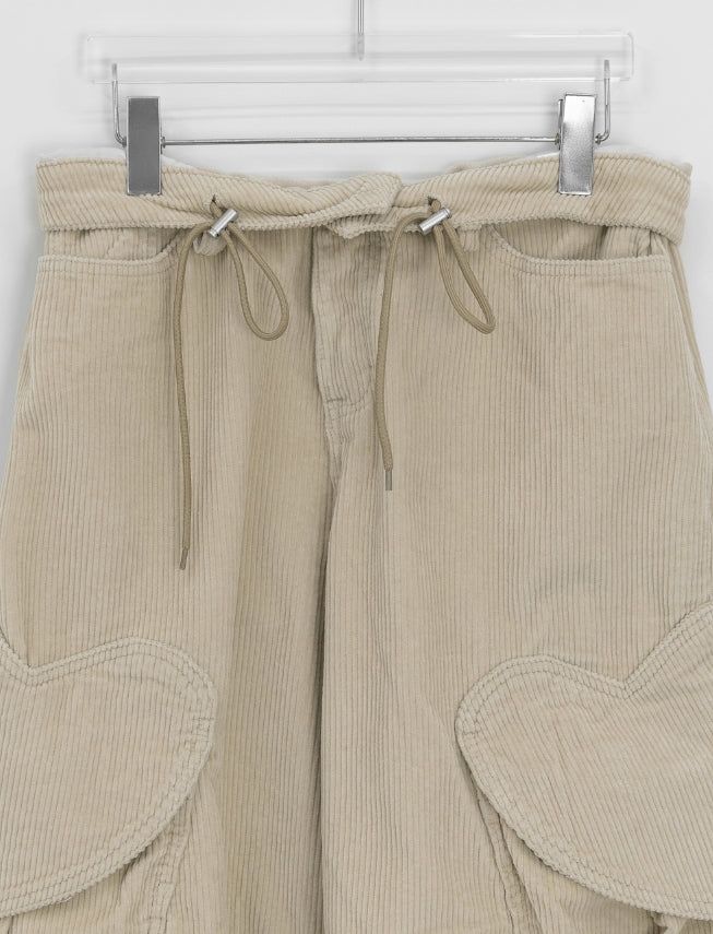 Comta Heart Cargo Corduroy Pants