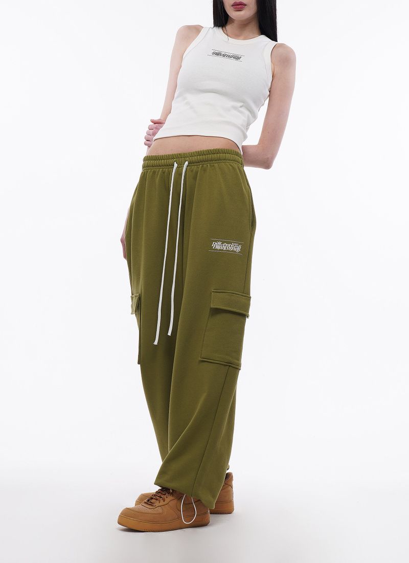 STACK LOGO STRING LOGO WIDE PANTS