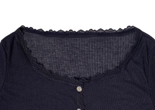 Sant Soft Lace Frill Cardigan