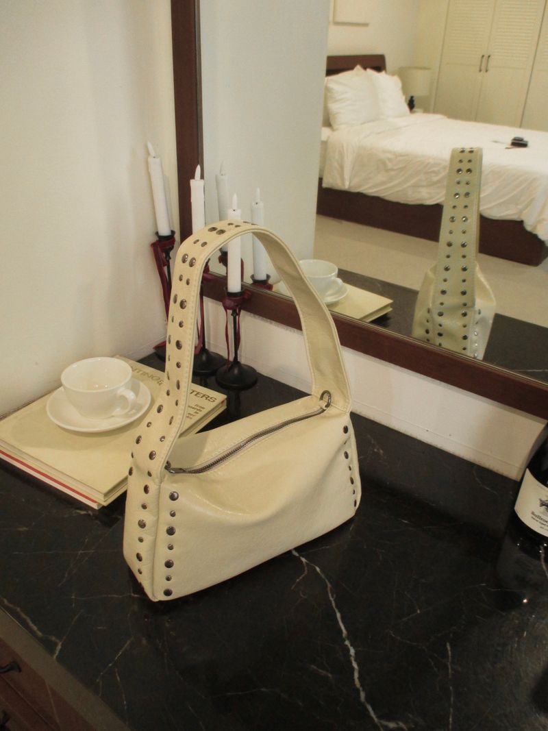 ivory stud 2way bag