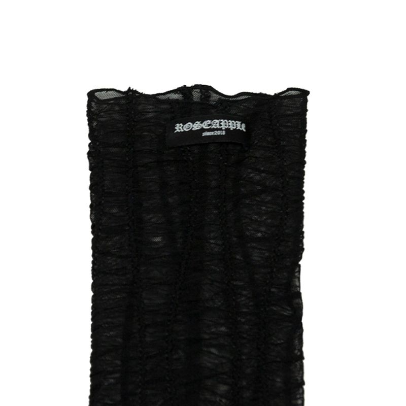 212-mesh wave knee-socks