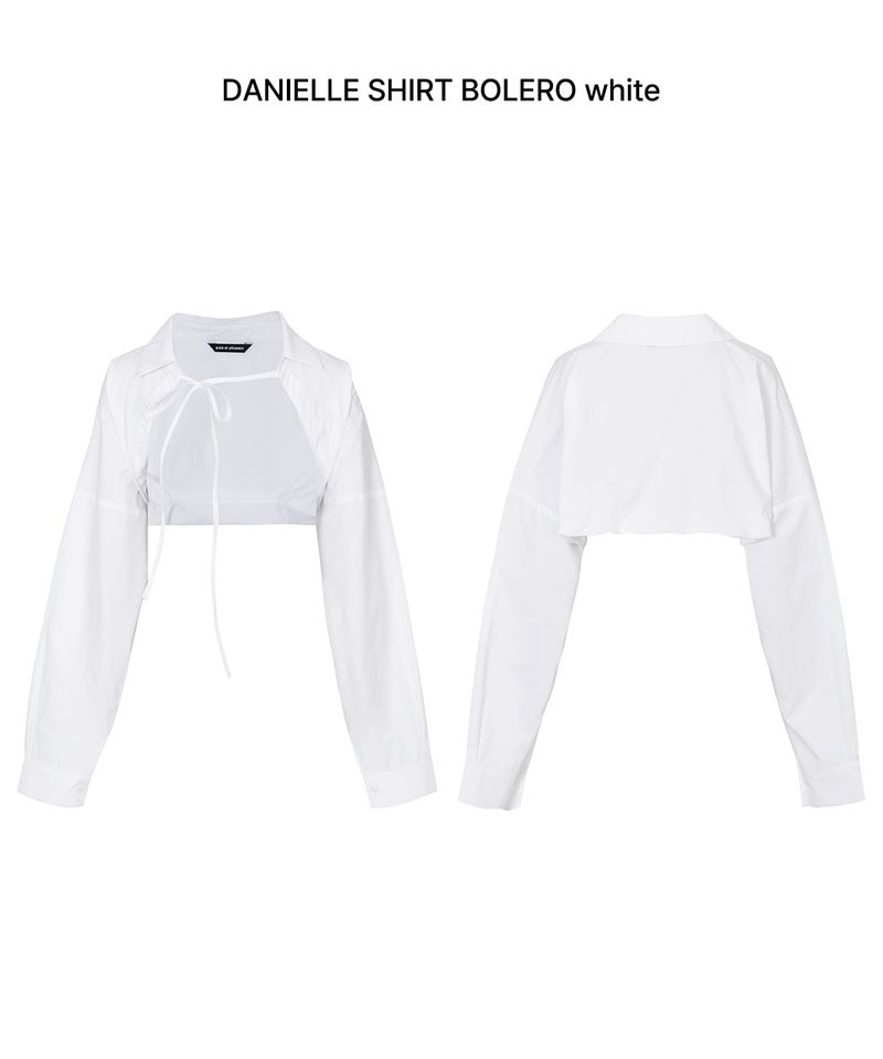DANIELLE SHIRT BOLERO white