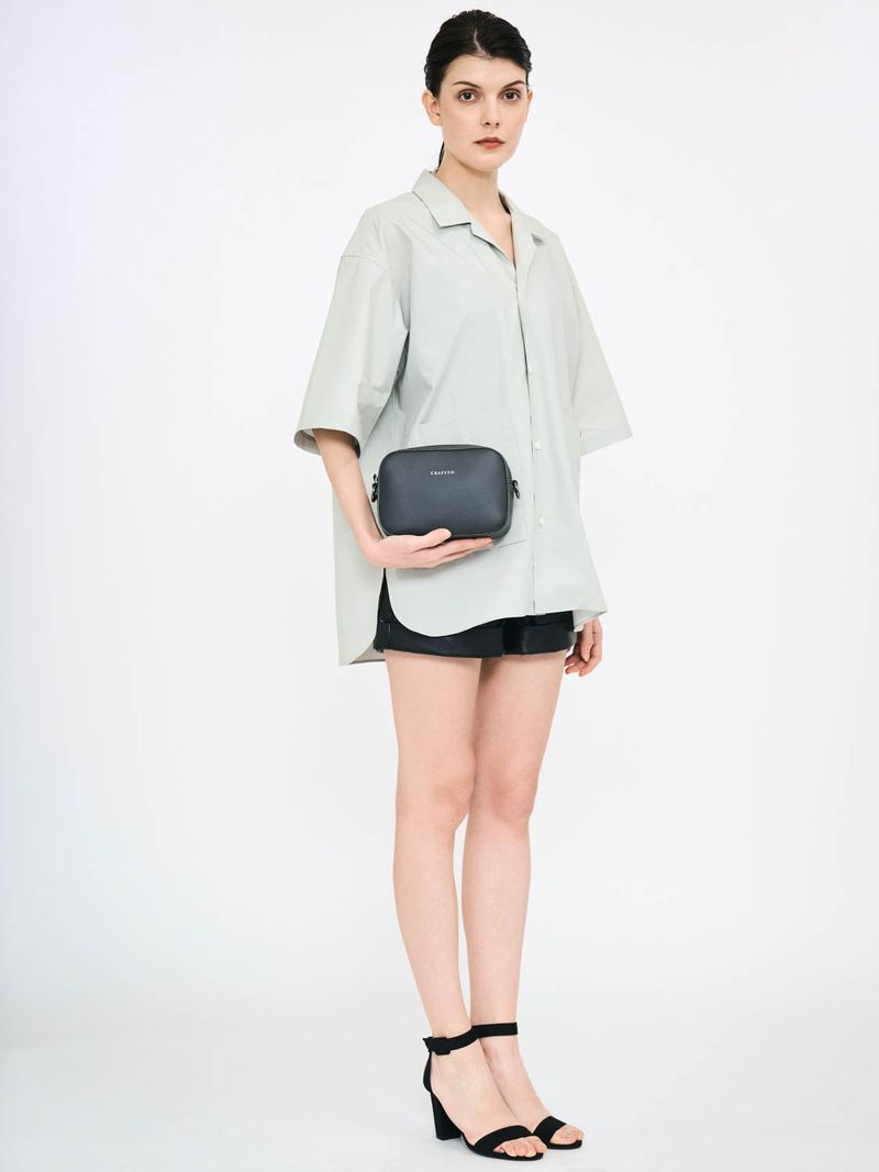 Mushroom Leather Travel Pouch