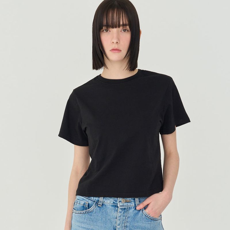 FREIHEIT（フライハイト）の「INCISION LINE T-SHIRT (BLACK)（Tops）」
