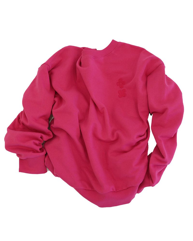 Box pleats logo mtm / pink