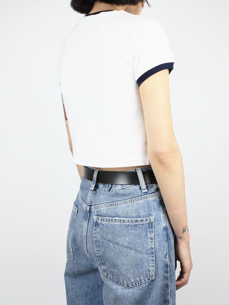 Signature_Logo Crop Tee WHITE