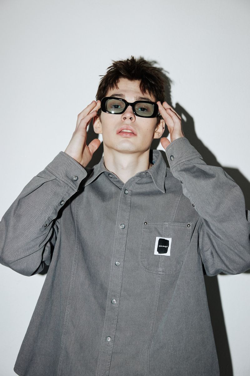 Garment Washed Work Shirts (Owen-charcoal)
