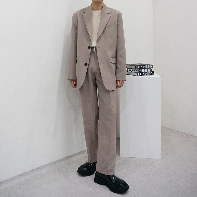 SK Daddy Half Two-Button Jacket (Set Up