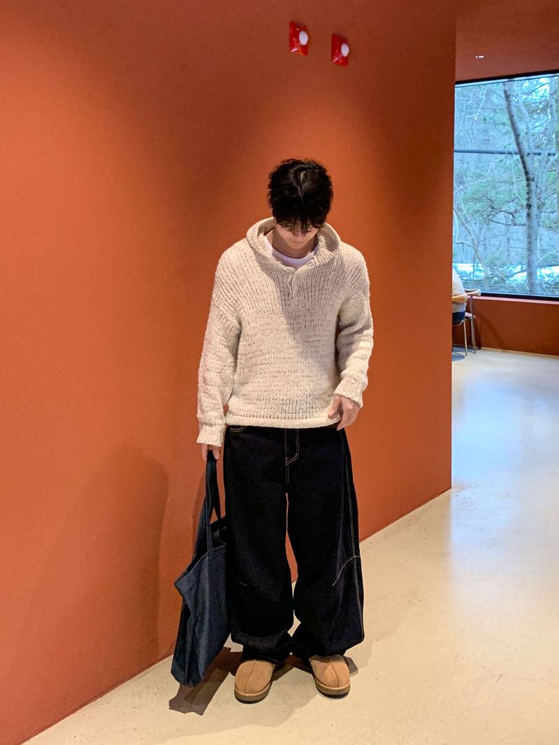 Dale pin raw denim pants