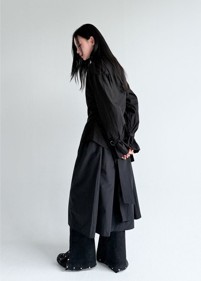  BOATNECK BELT BLOUSE