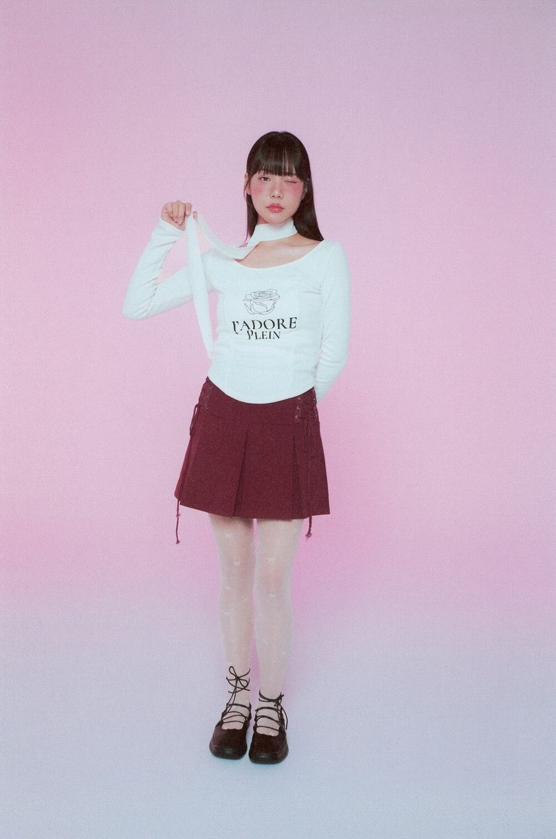 J'adore Plein Scarf T-shirts (Ivory)
