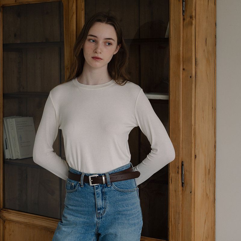 Soft Round T-shirt - Ivory