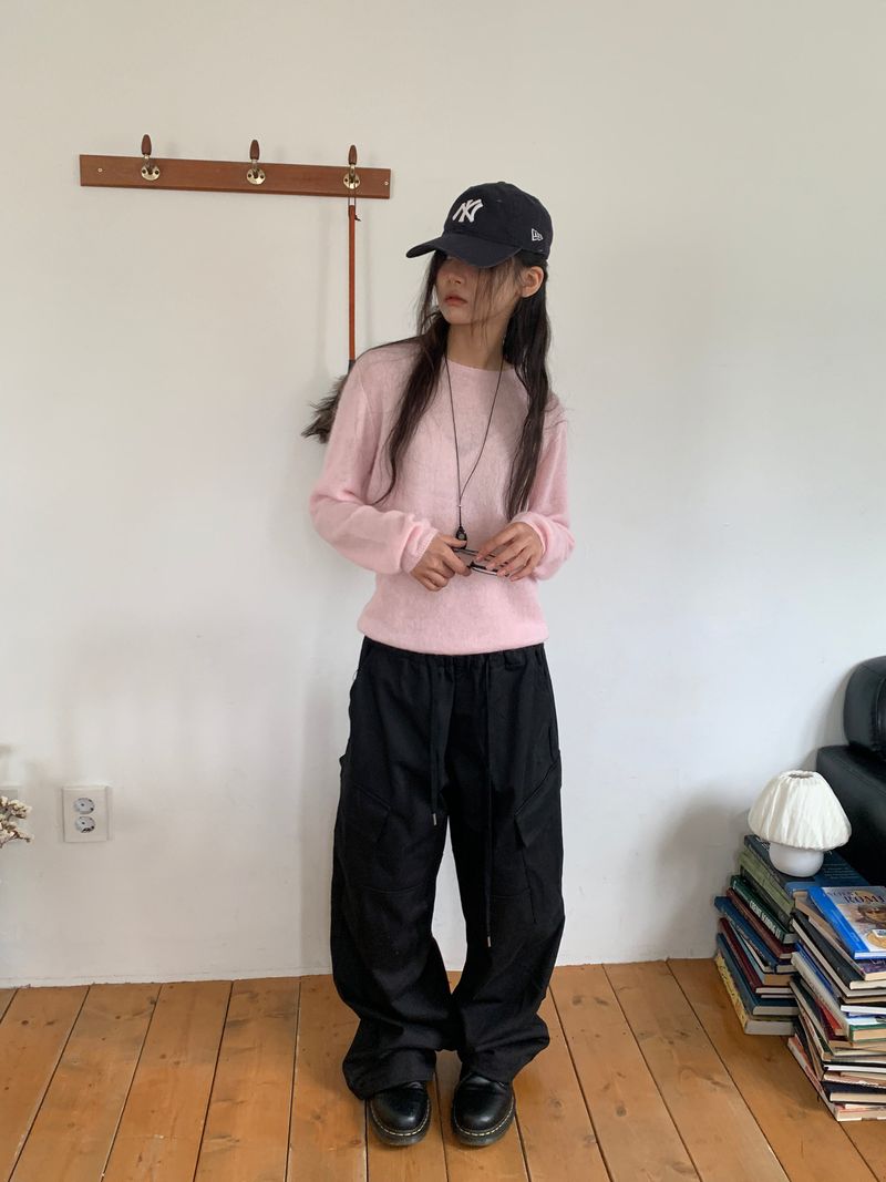 MOHAIR WHOLEGARMENT KNIT (3C)